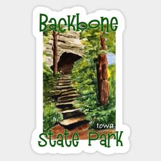 Backbone State Park, Iowa Sticker